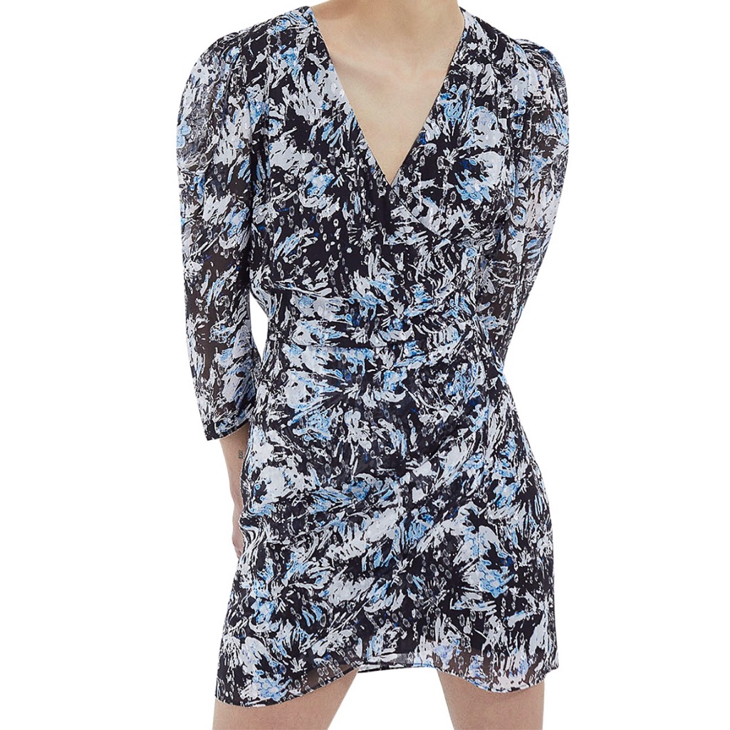Like New The Kooples Firework Lurex Metallic Mini Dress Size 1/Small